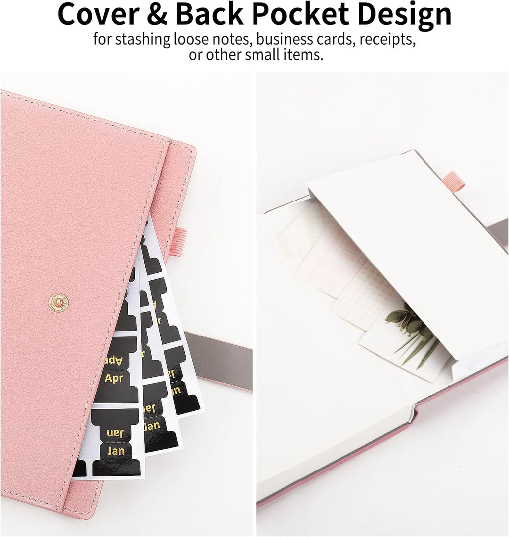 Elegant Pink Leather Journal