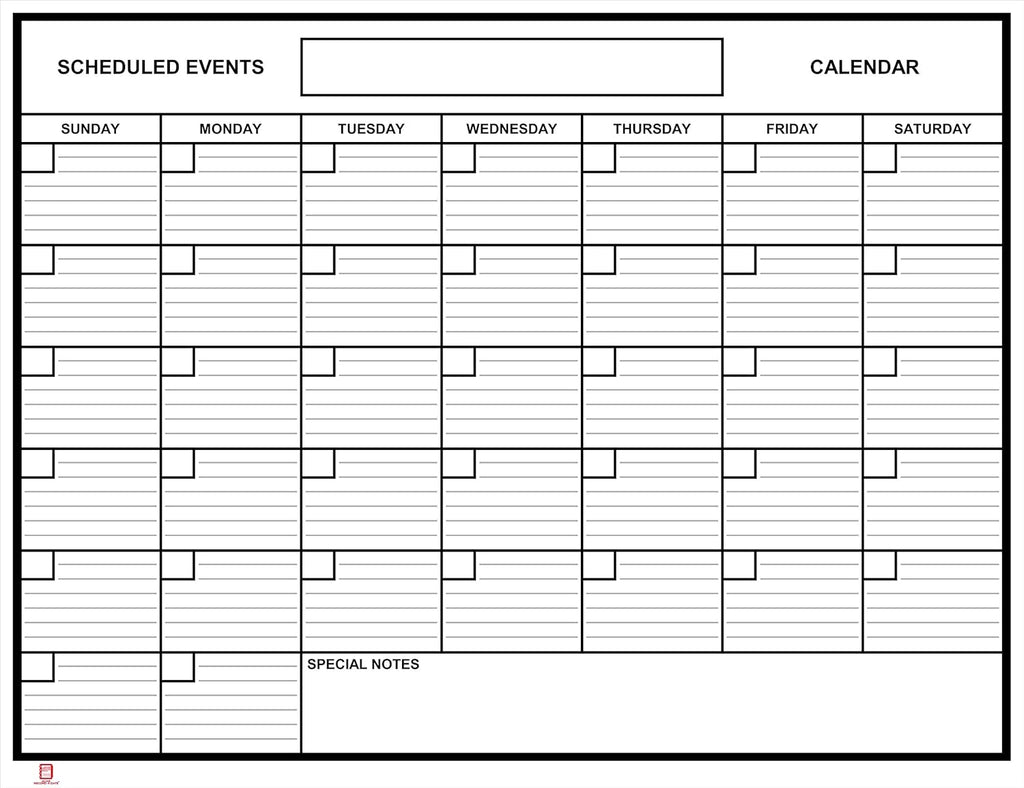 Flexible Monthly Planner