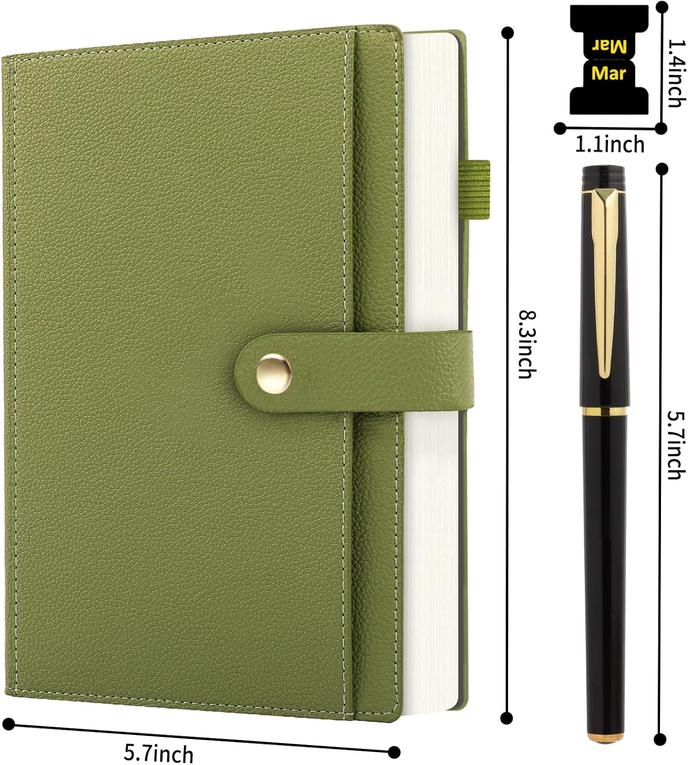 Elegant Pink Leather Journal