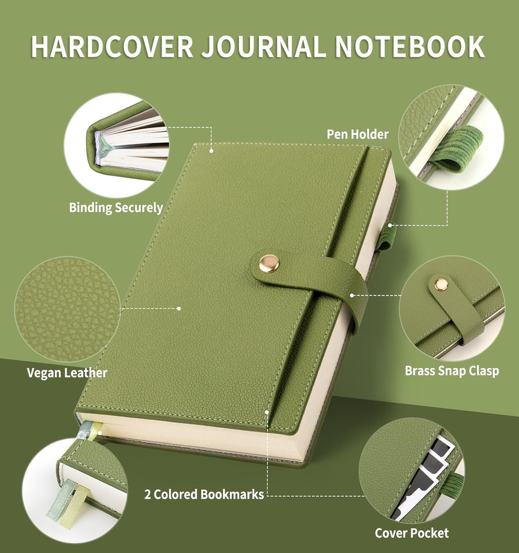 Elegant Pink Leather Journal